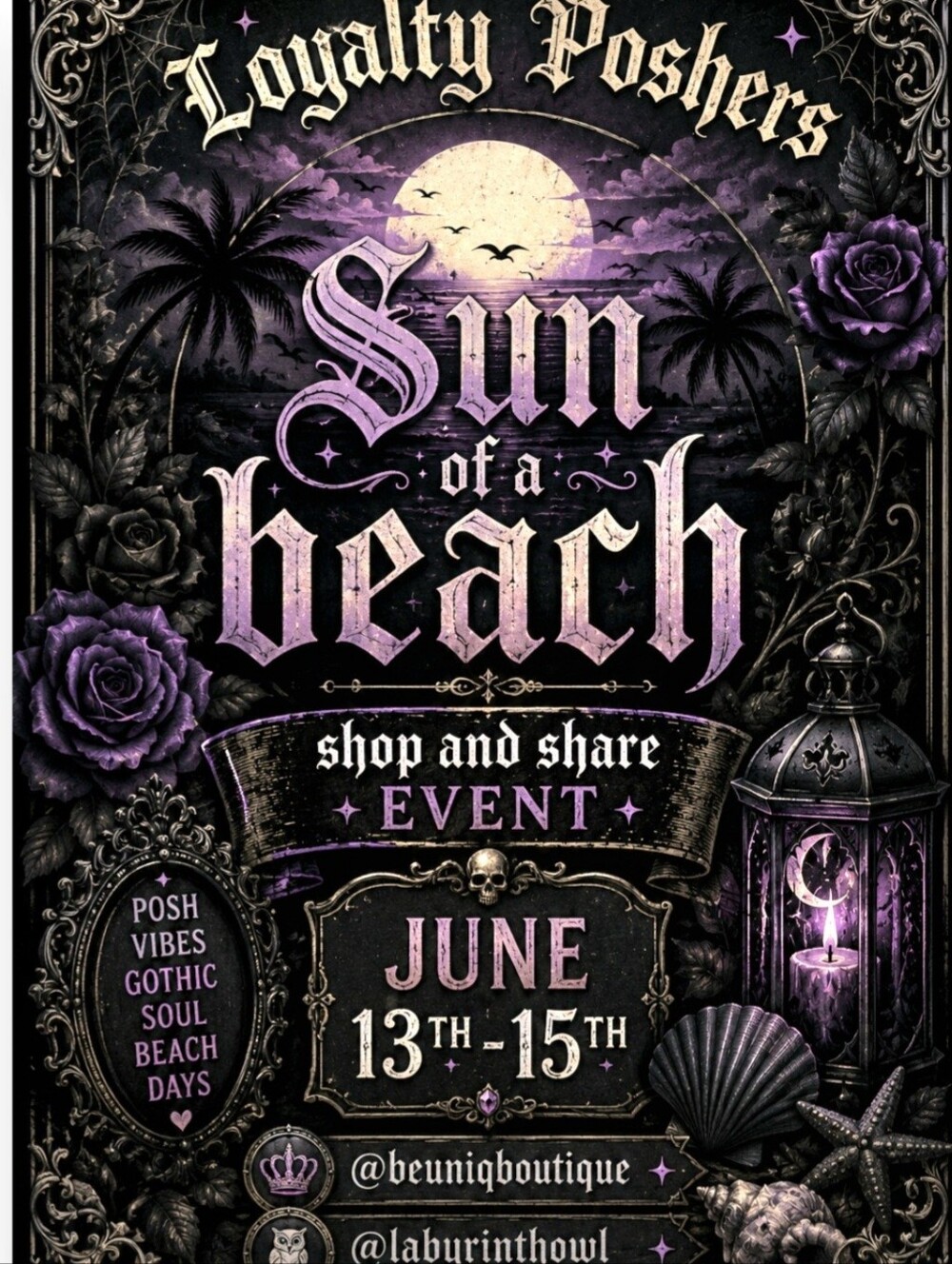 New Event, Loyalty Poshers, Sun Of A Beach Shop & Share Event. June 13th-15th